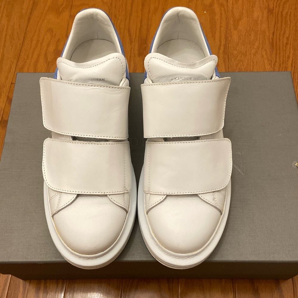 Alexander MQUEEN: Women sneaker pelle s. Gomma. Size 38 and white/cornflowe.